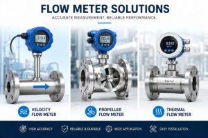 Velocity flow meters